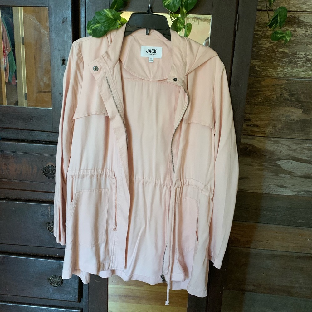 Pink trench coat